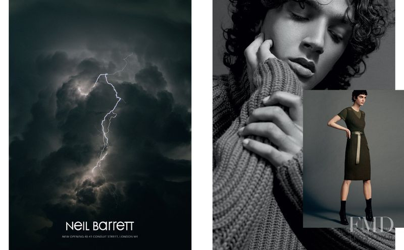 Amandine Renard featured in  the Neil Barrett Neil Barrett F/W 2018 advertisement for Autumn/Winter 2018