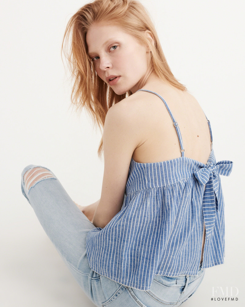 Sofie Theobald featured in  the Abercrombie & Fitch catalogue for Spring/Summer 2017