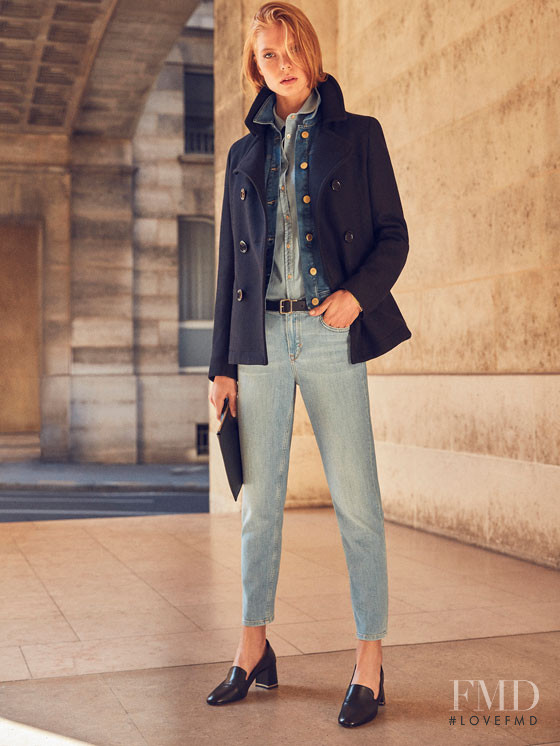 Sofie Theobald featured in  the Massimo Dutti Denim lookbook for Fall 2016