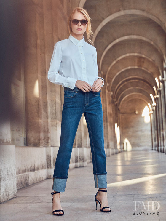 Sofie Theobald featured in  the Massimo Dutti Denim lookbook for Fall 2016