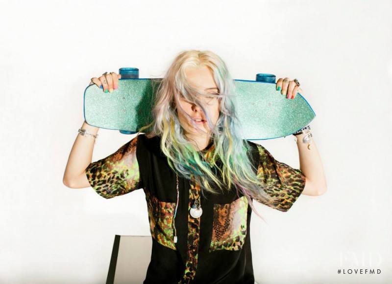 Chloe Norgaard featured in  the Complot advertisement for Spring/Summer 2013