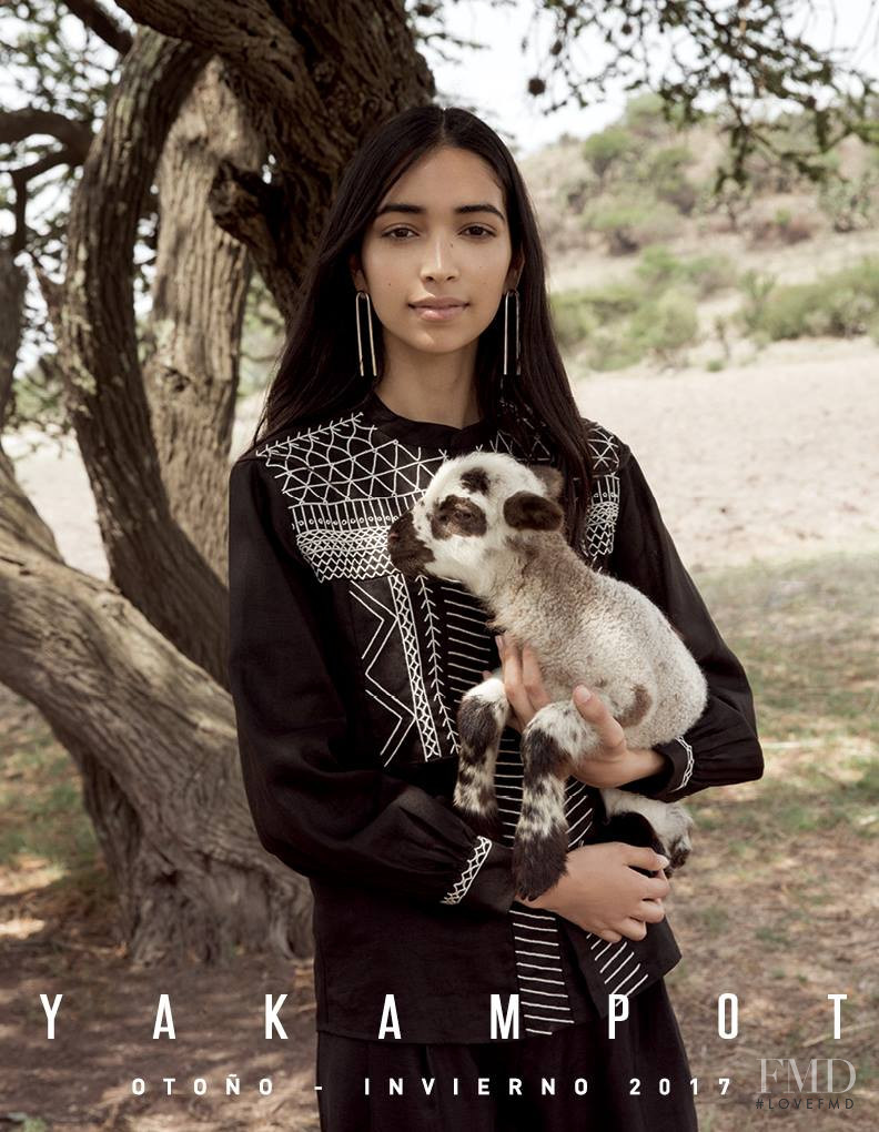 Sara Esparza featured in  the Yakampot advertisement for Autumn/Winter 2017