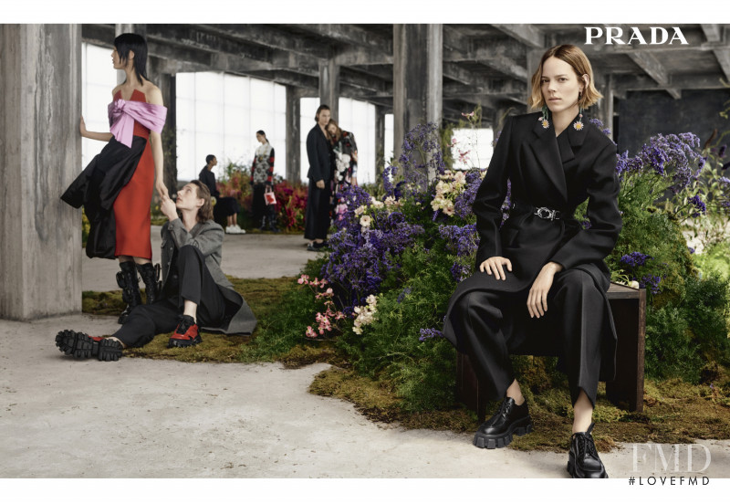 Freja Beha Erichsen featured in  the Prada advertisement for Autumn/Winter 2019