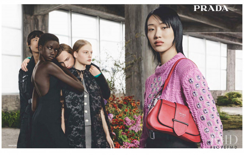 So Ra Choi featured in  the Prada advertisement for Autumn/Winter 2019