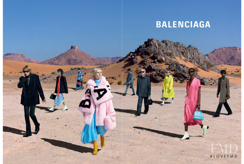 Nyarach Abouch Ayuel Aboja featured in  the Balenciaga advertisement for Pre-Fall 2019