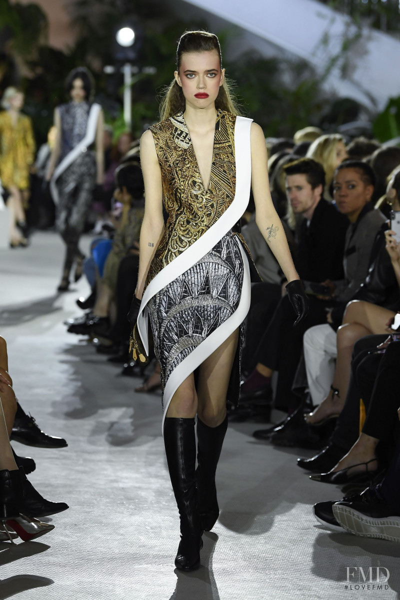 Masha Skokova featured in  the Louis Vuitton fashion show for Resort 2020