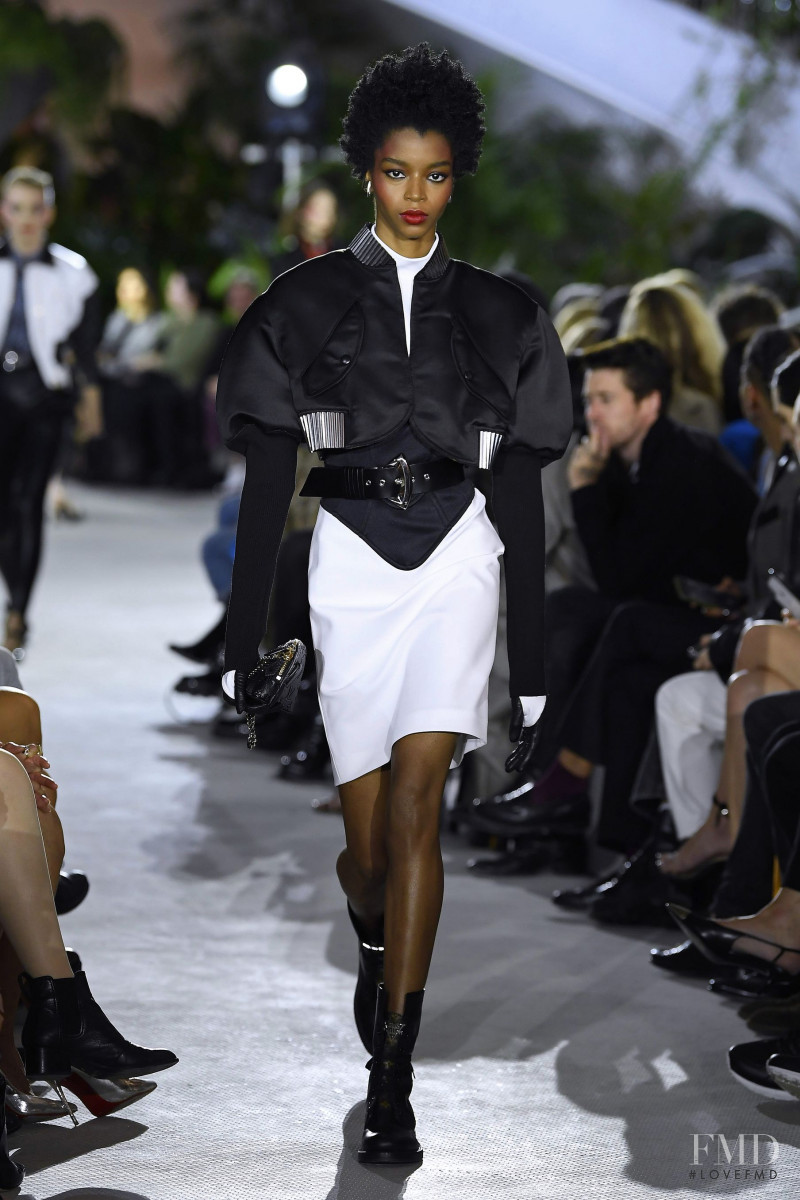 Kyla Ramsey featured in  the Louis Vuitton fashion show for Resort 2020