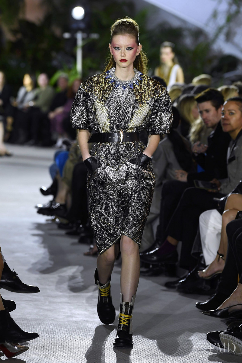 Sara Grace Wallerstedt featured in  the Louis Vuitton fashion show for Resort 2020