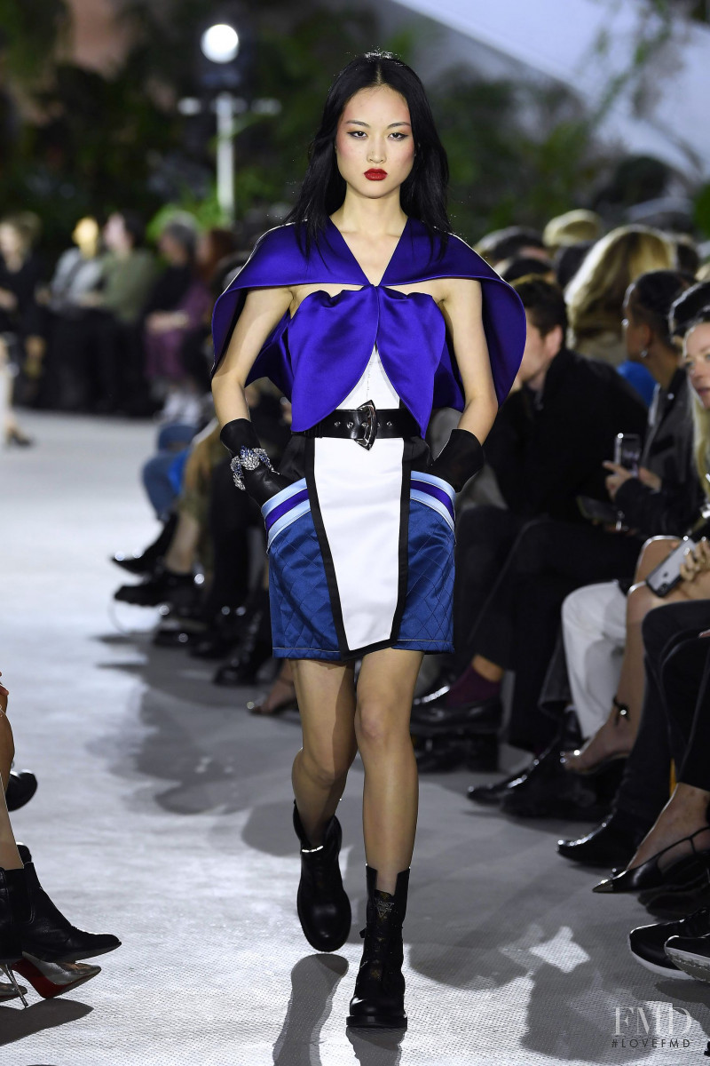 Jing Wen featured in  the Louis Vuitton fashion show for Resort 2020