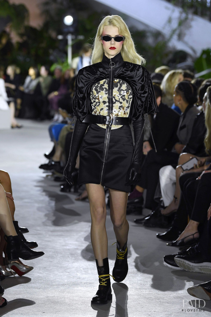 Kristen Paige featured in  the Louis Vuitton fashion show for Resort 2020