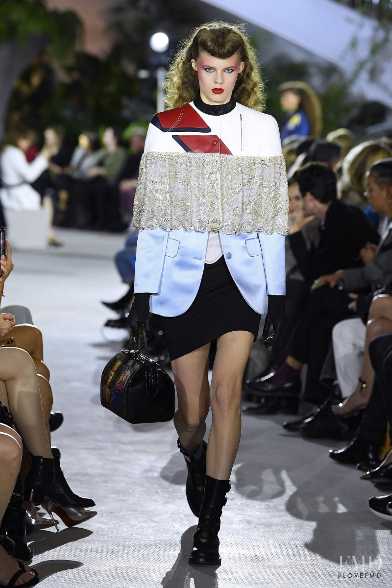 Julia Merkelbach featured in  the Louis Vuitton fashion show for Resort 2020