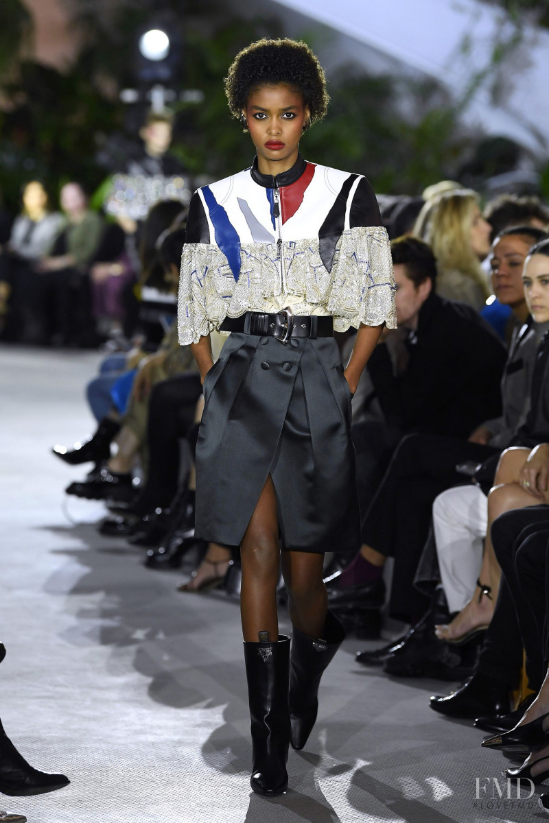 Blesnya Minher featured in  the Louis Vuitton fashion show for Resort 2020