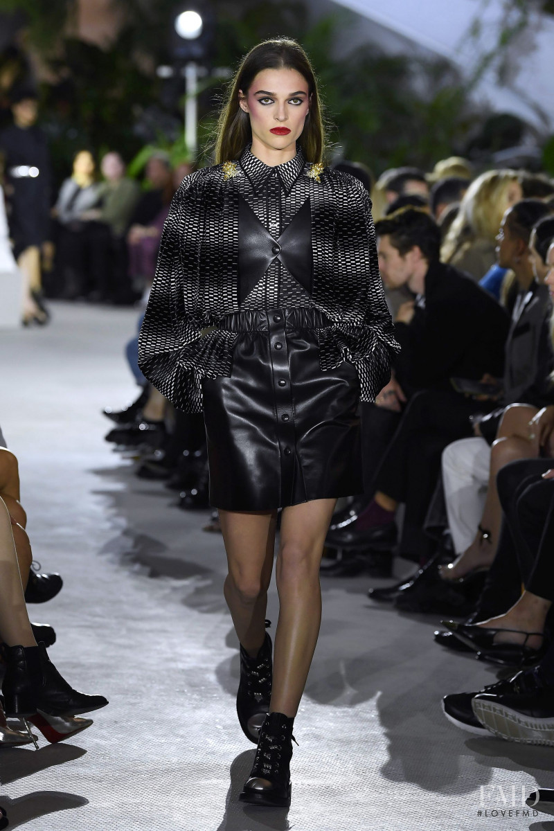 Lily Vogt featured in  the Louis Vuitton fashion show for Resort 2020