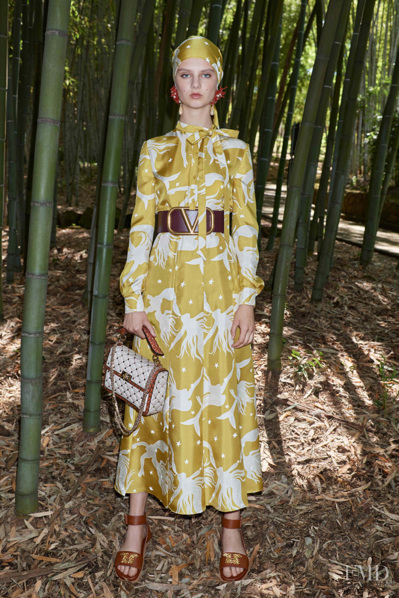 Giselle Norman featured in  the Valentino lookbook for Resort 2020