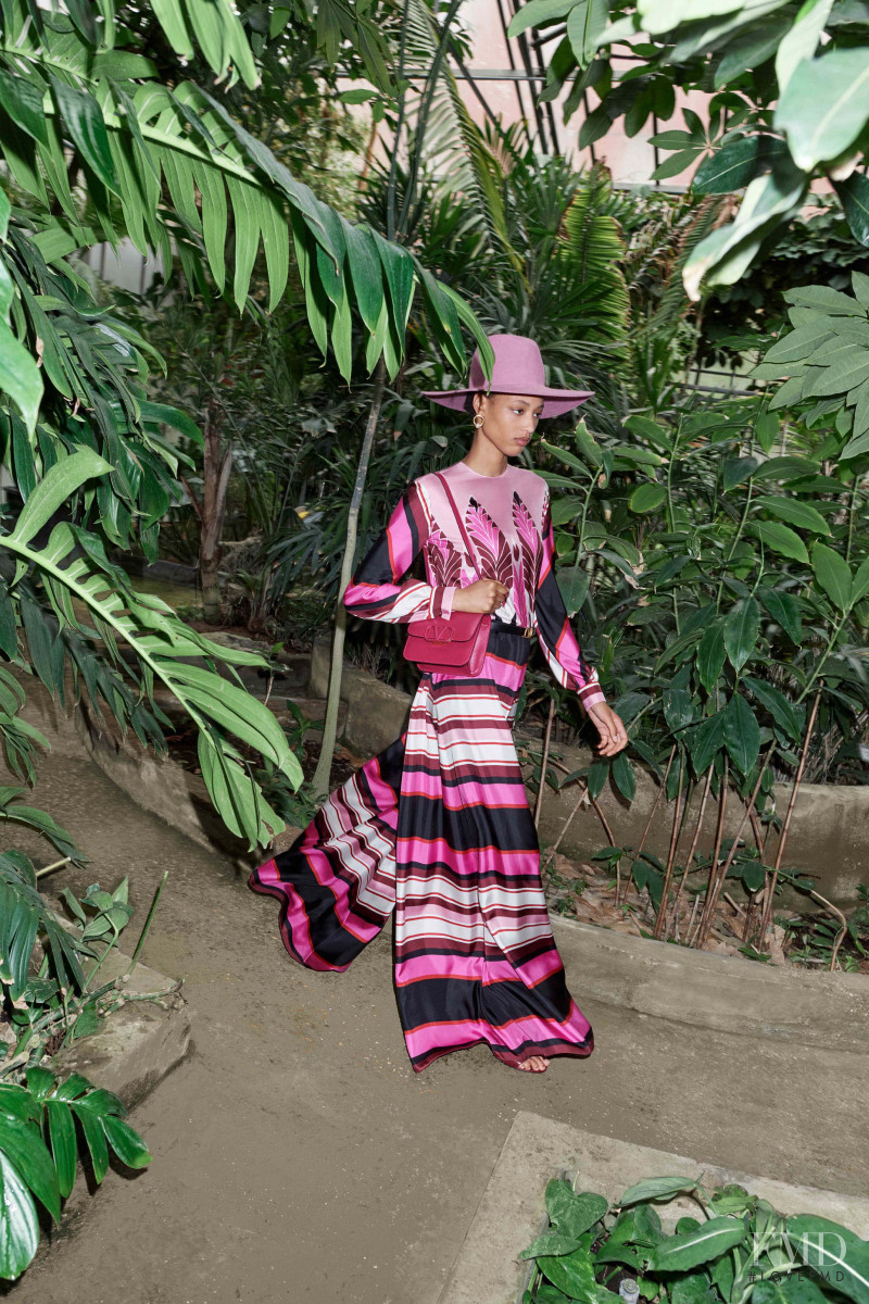 Janaye Furman featured in  the Valentino lookbook for Resort 2020