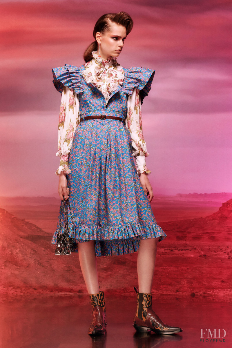 Maud Hoevelaken featured in  the Paco Rabanne lookbook for Resort 2020
