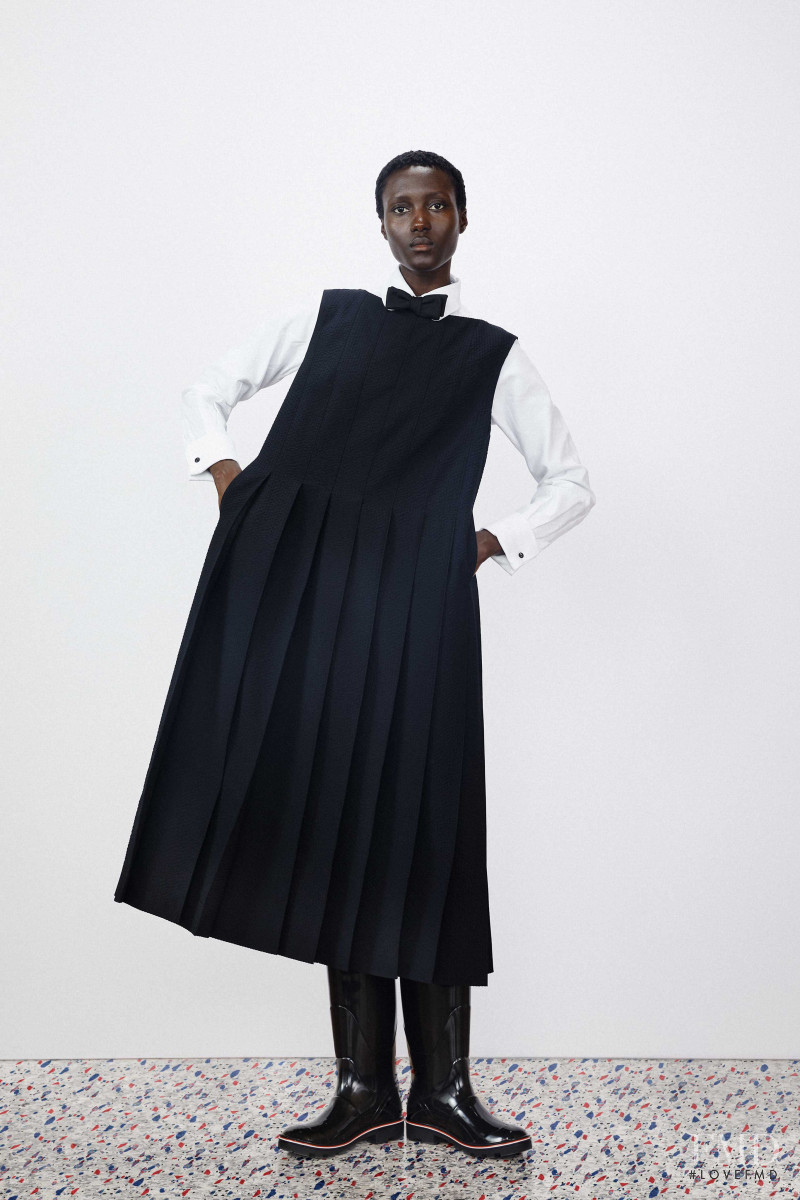 Rouguy Faye featured in  the Thom Browne lookbook for Resort 2020