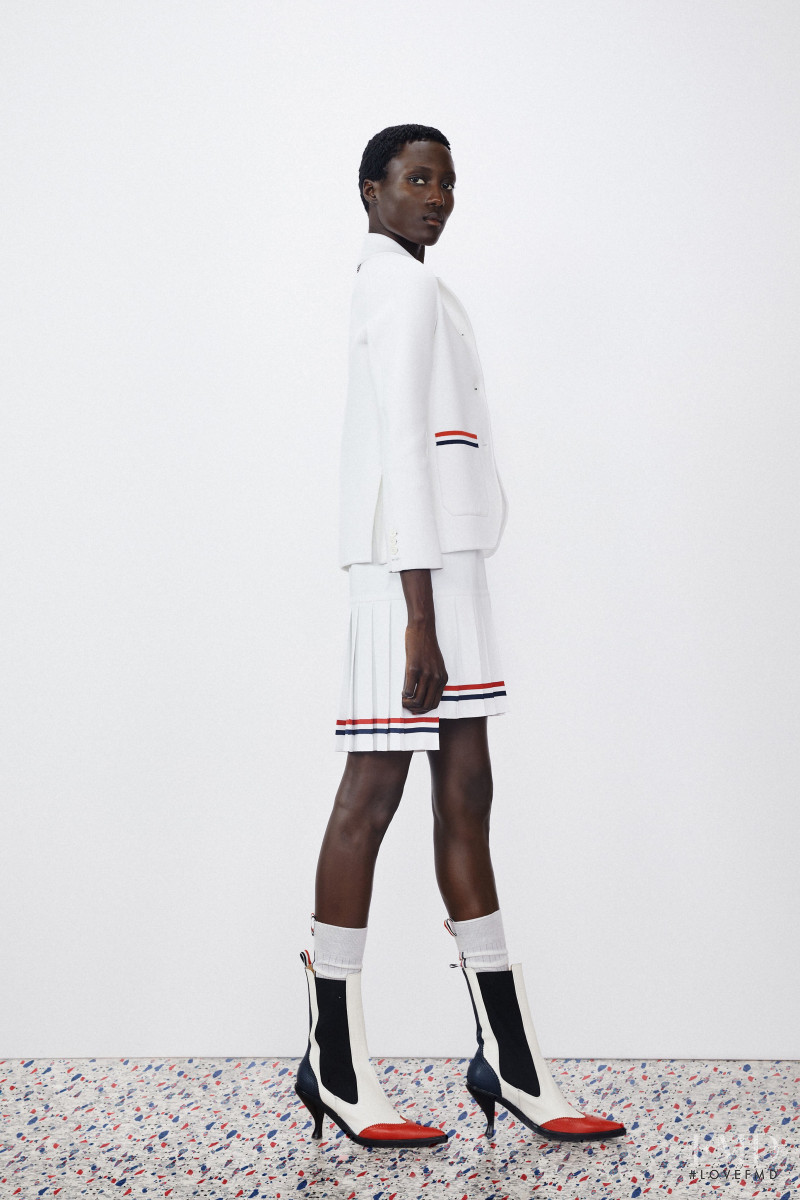 Rouguy Faye featured in  the Thom Browne lookbook for Resort 2020