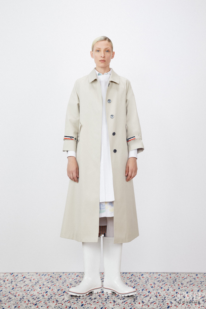 Maggie Maurer featured in  the Thom Browne lookbook for Resort 2020