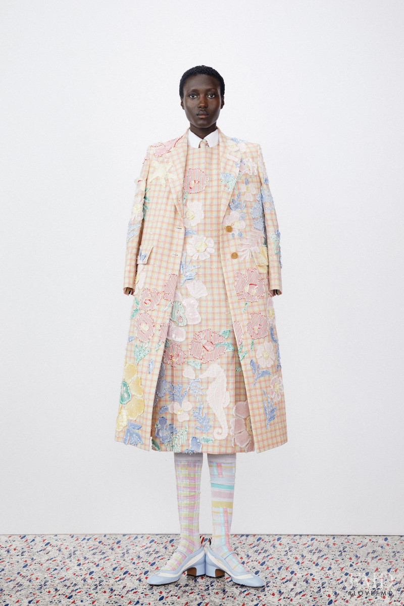 Rouguy Faye featured in  the Thom Browne lookbook for Resort 2020