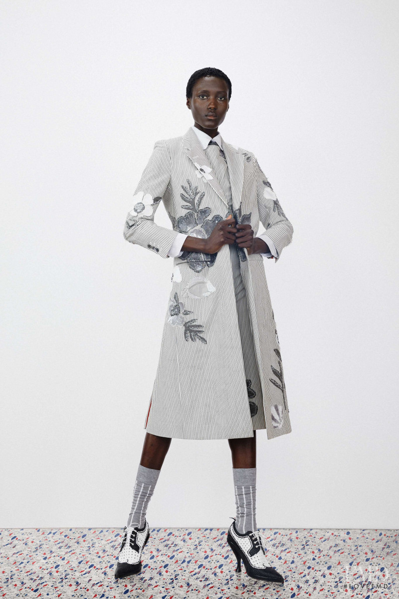 Rouguy Faye featured in  the Thom Browne lookbook for Resort 2020