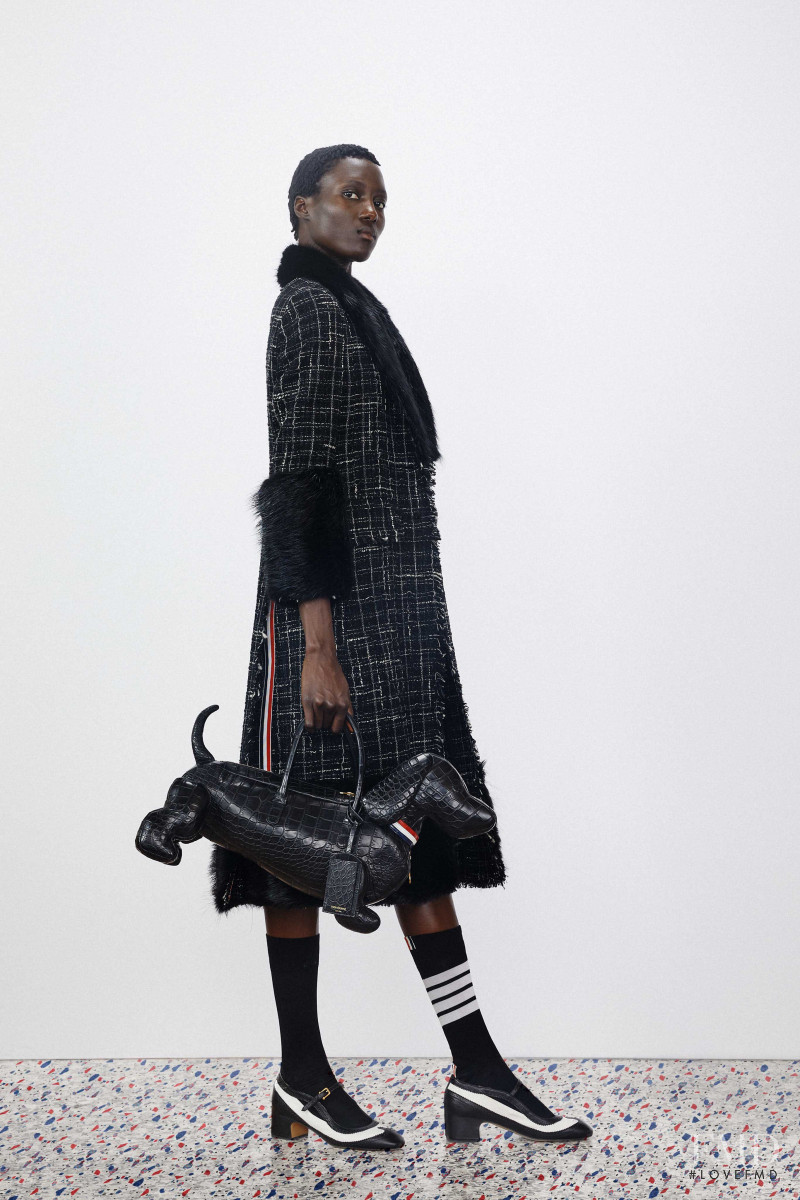 Rouguy Faye featured in  the Thom Browne lookbook for Resort 2020