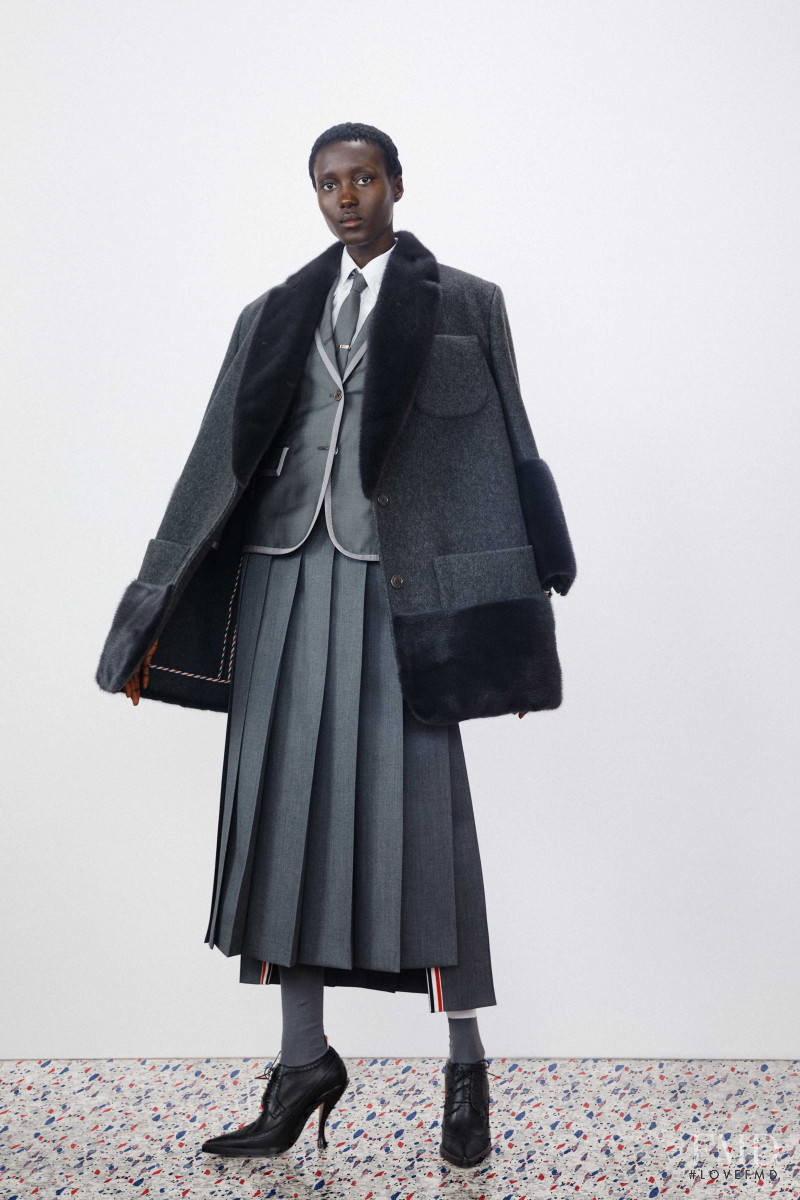 Rouguy Faye featured in  the Thom Browne lookbook for Resort 2020