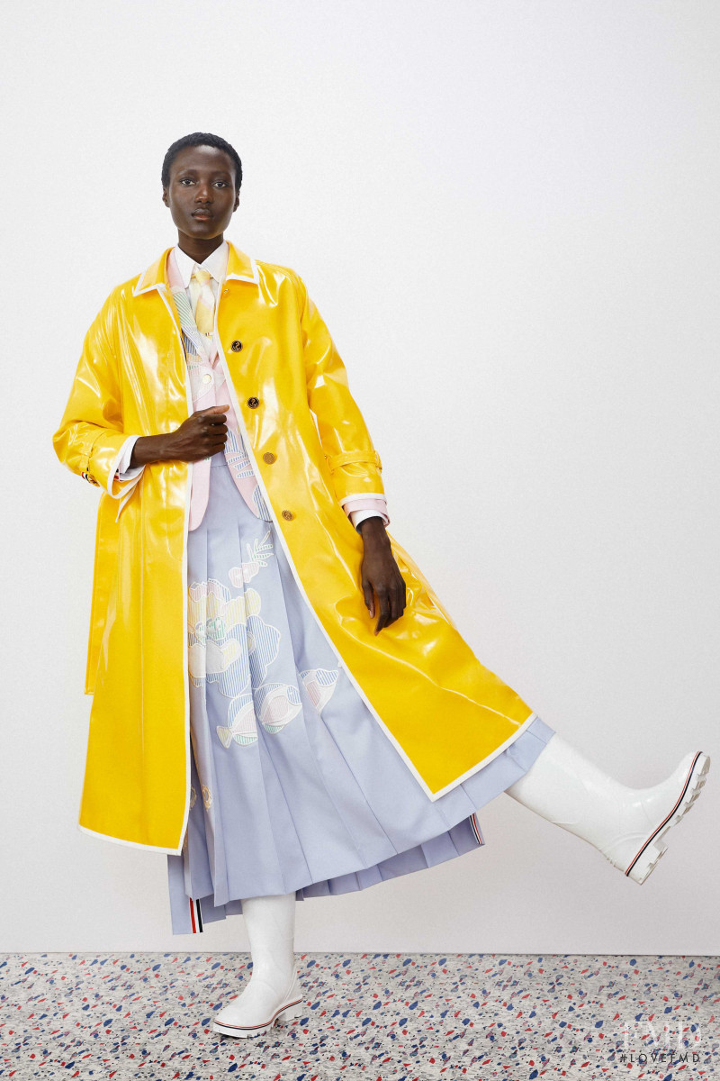 Rouguy Faye featured in  the Thom Browne lookbook for Resort 2020