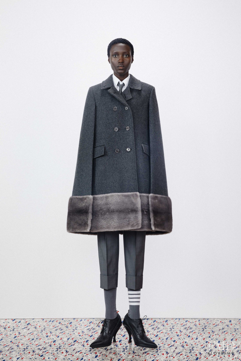 Rouguy Faye featured in  the Thom Browne lookbook for Resort 2020