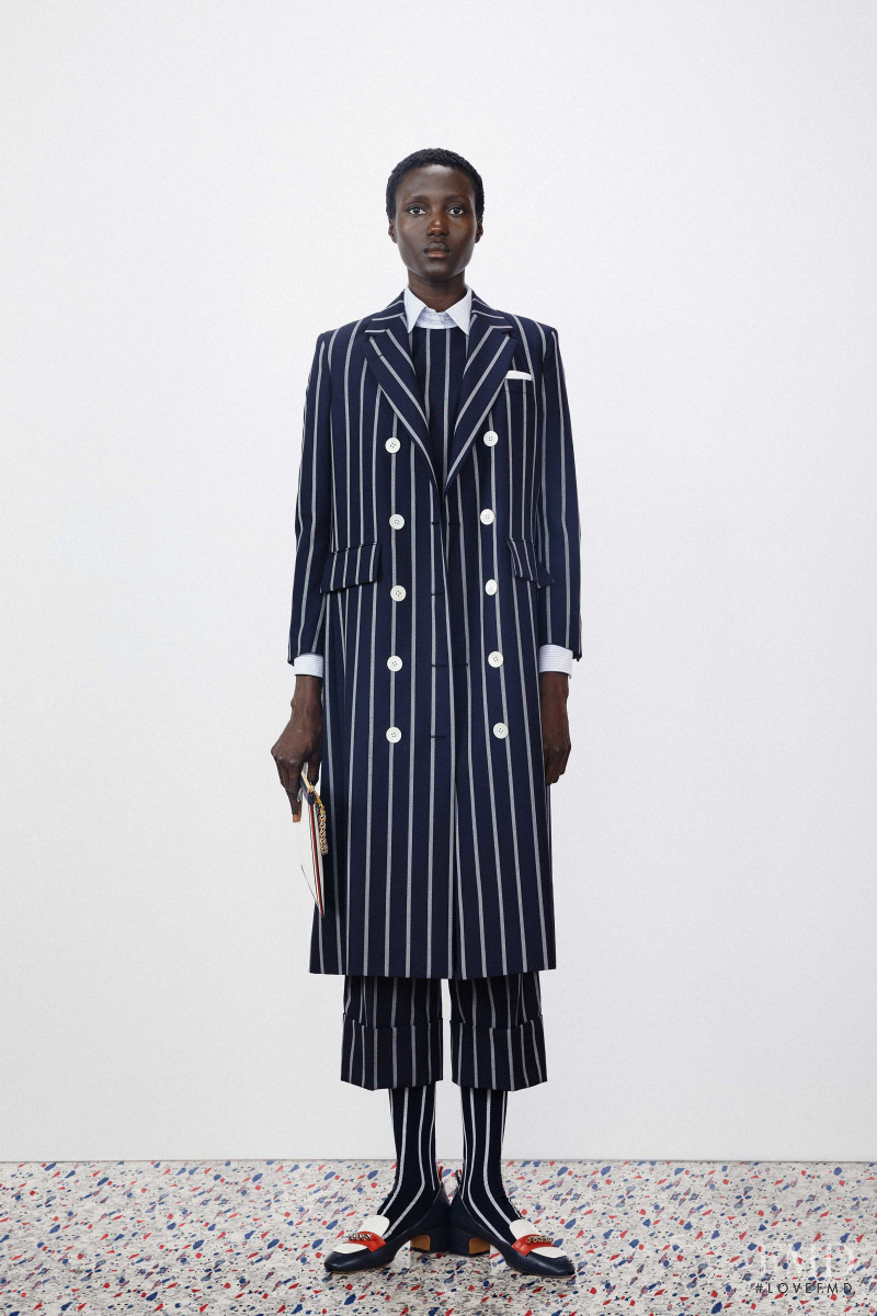 Rouguy Faye featured in  the Thom Browne lookbook for Resort 2020