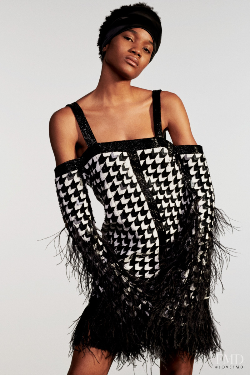 Nora Uchenna Omeire featured in  the Balmain lookbook for Resort 2020