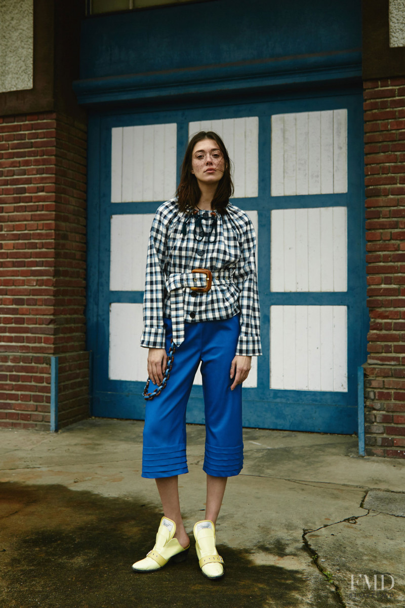 Maeva Nikita Giani Marshall featured in  the VICTORIA/TOMAS lookbook for Resort 2020