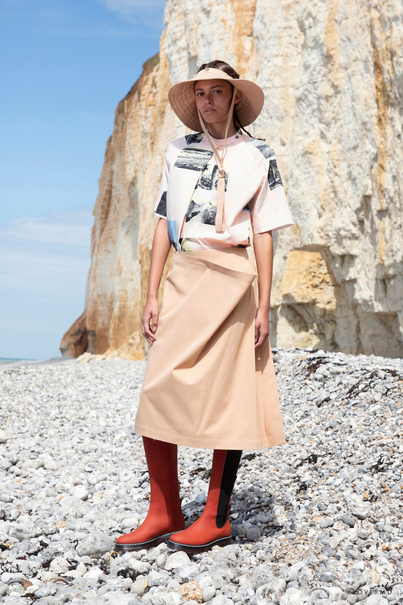 Danielle Lashley featured in  the Cedric Charlier lookbook for Resort 2020