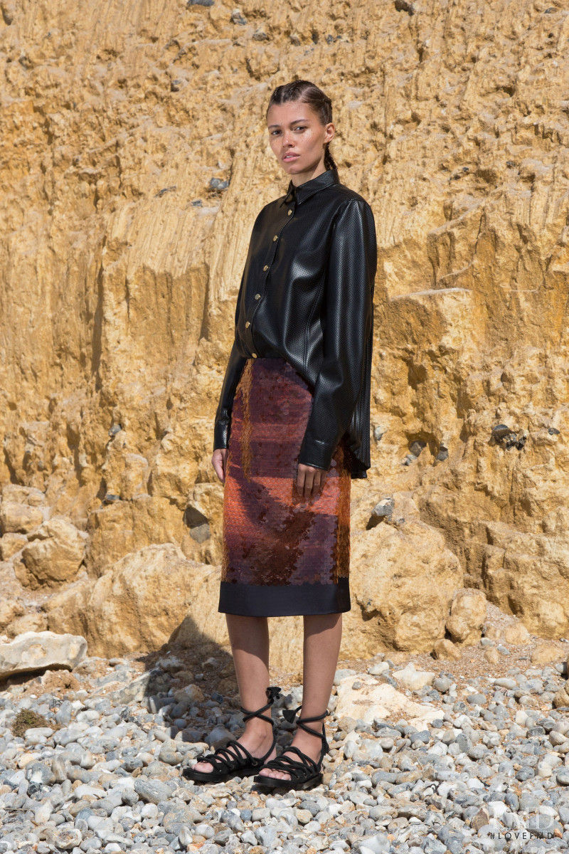 Danielle Lashley featured in  the Cedric Charlier lookbook for Resort 2020