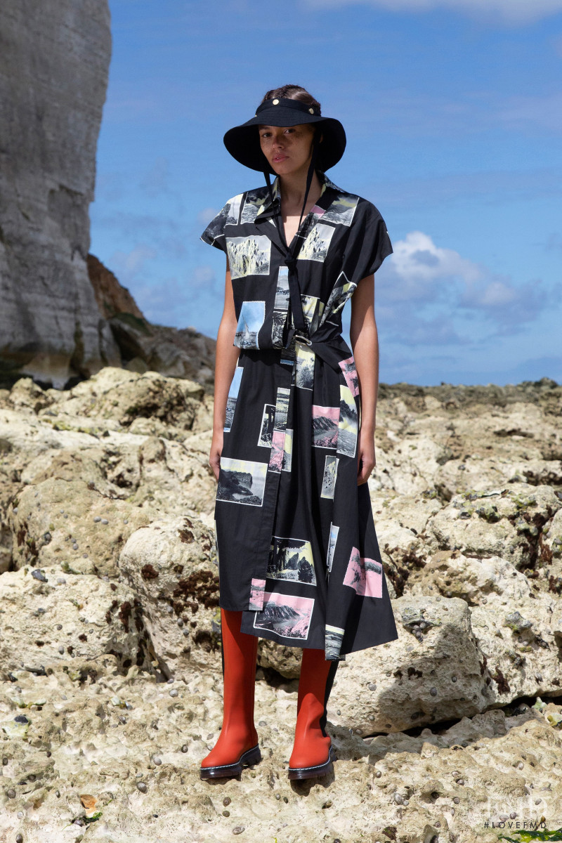 Danielle Lashley featured in  the Cedric Charlier lookbook for Resort 2020