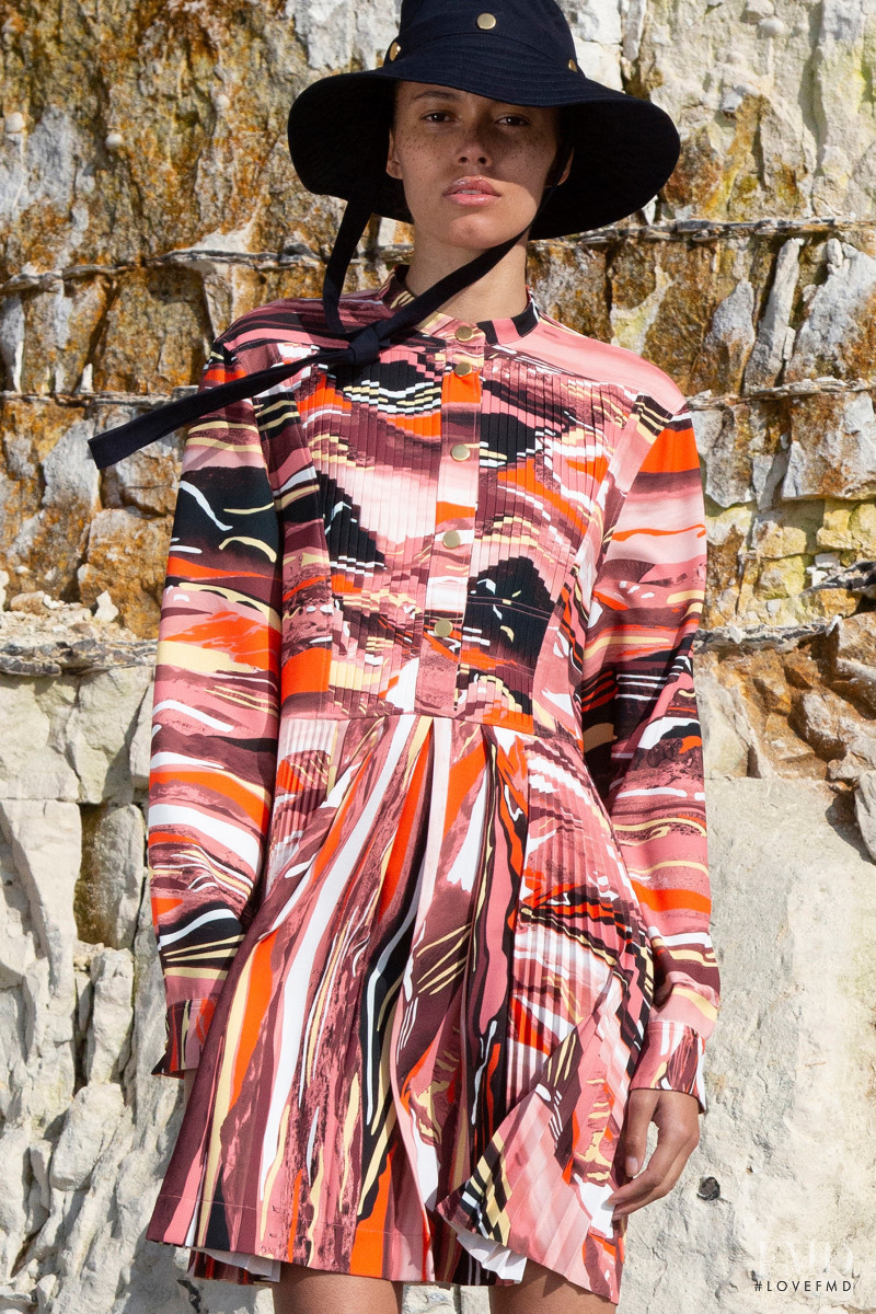 Danielle Lashley featured in  the Cedric Charlier lookbook for Resort 2020