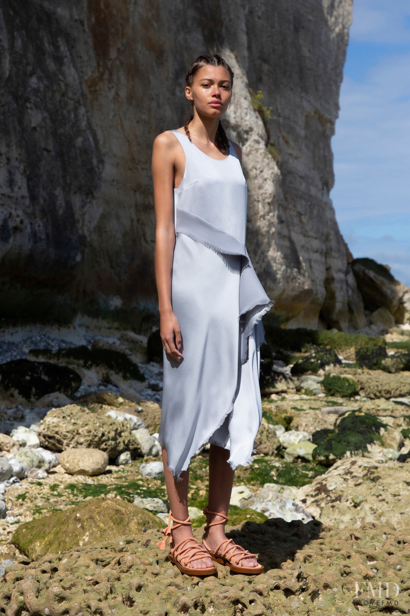 Danielle Lashley featured in  the Cedric Charlier lookbook for Resort 2020