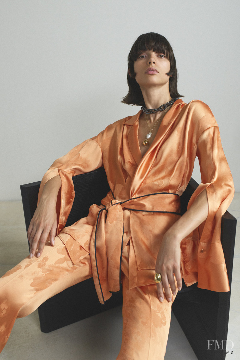 Charlee Fraser featured in  the Hellessy lookbook for Resort 2020