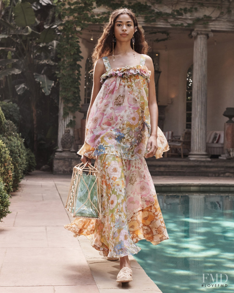 Zoe Thaets featured in  the Zimmermann lookbook for Resort 2020