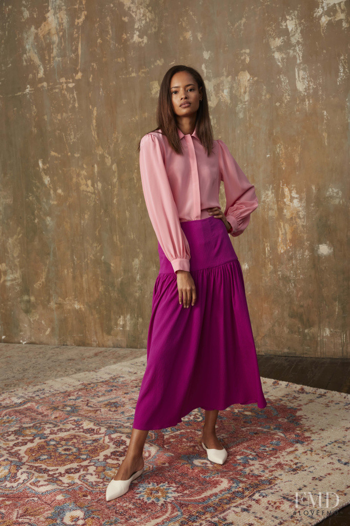 Malaika Firth featured in  the Arias fashion show for Resort 2020