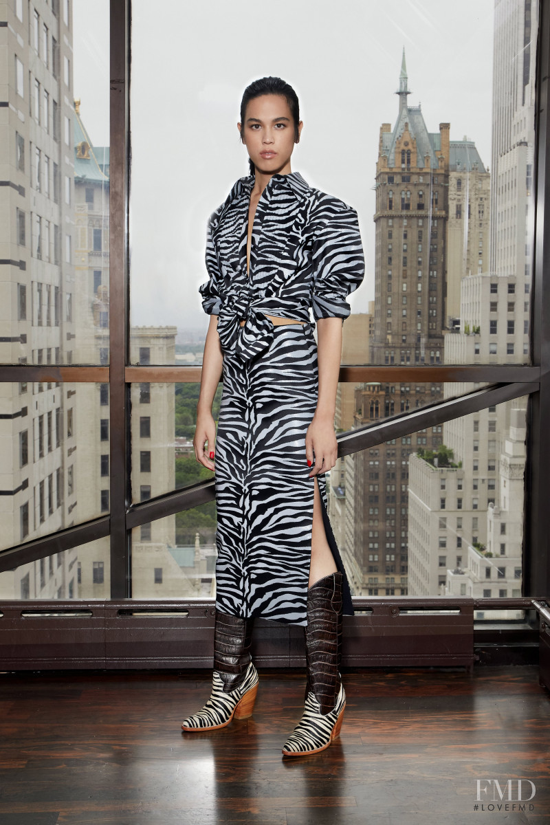 Dara Allen featured in  the Prabal Gurung lookbook for Resort 2020