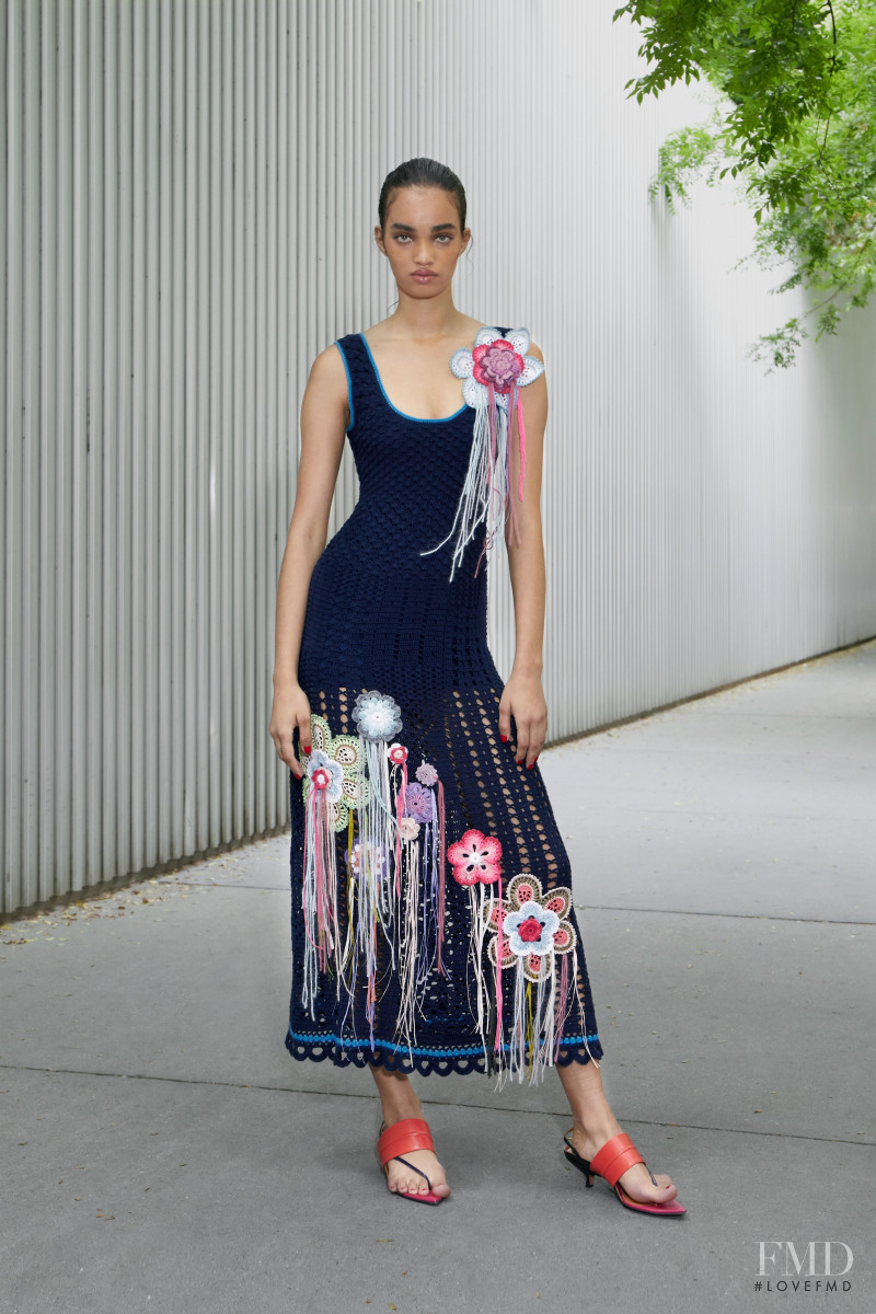 Ellen Rosa featured in  the Prabal Gurung lookbook for Resort 2020