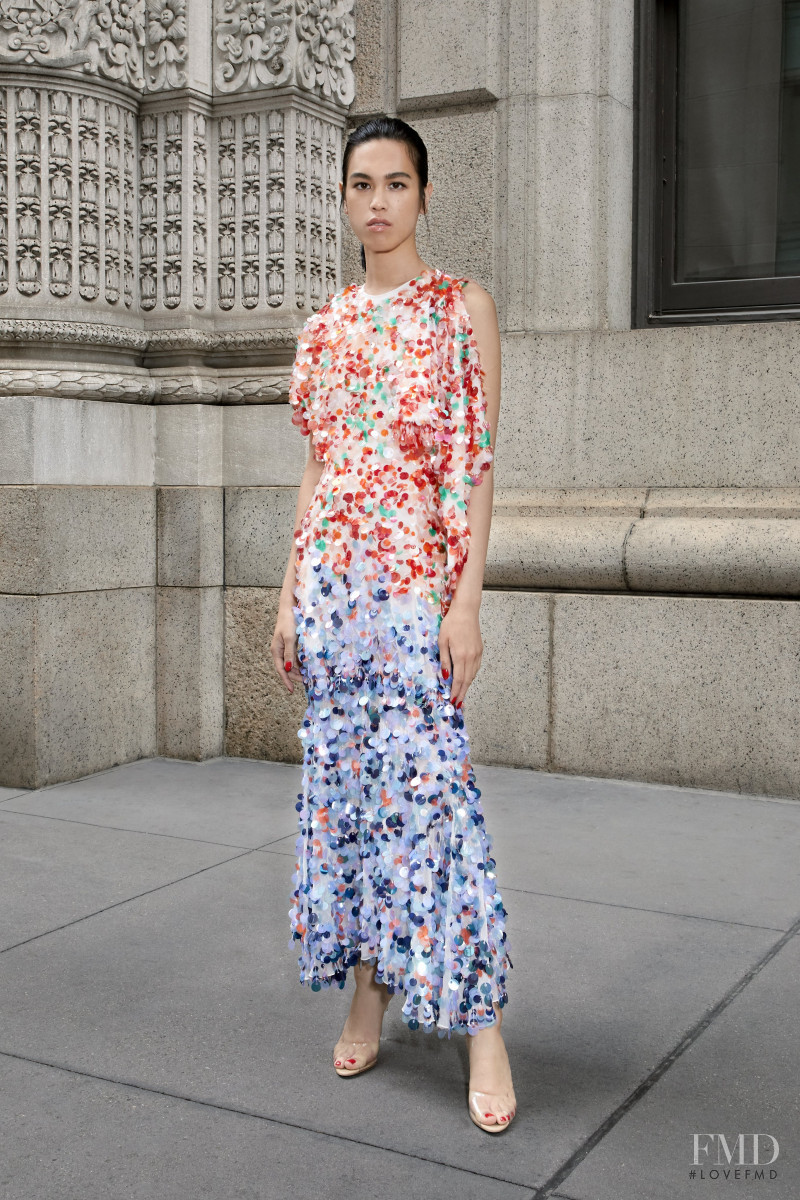 Dara Allen featured in  the Prabal Gurung lookbook for Resort 2020