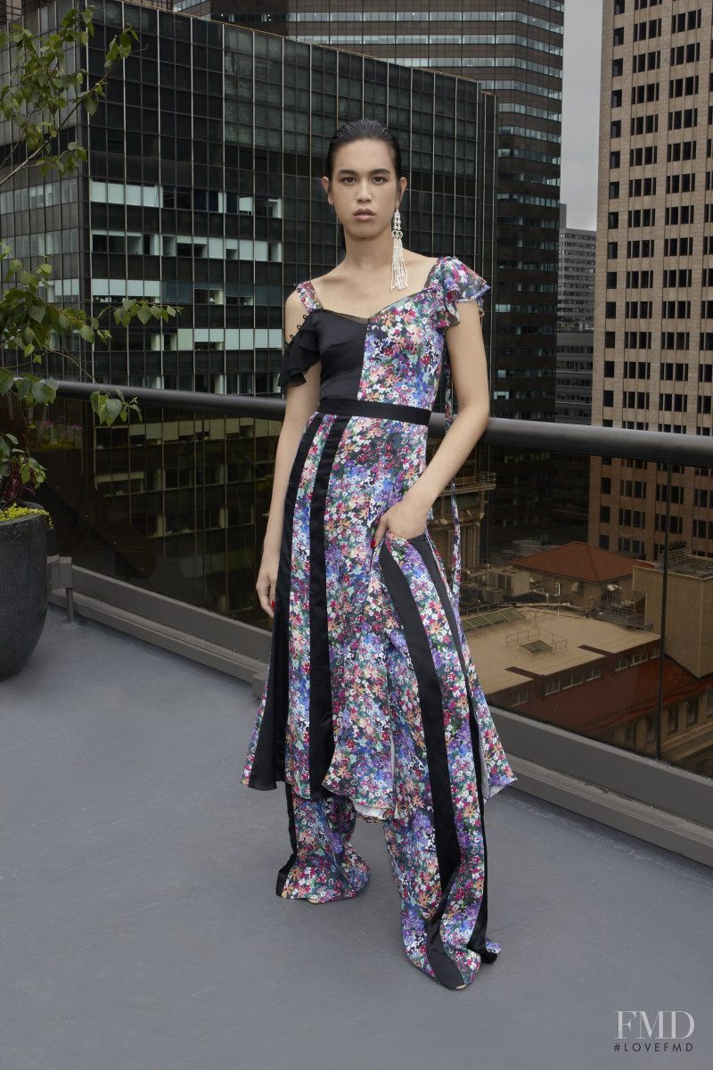 Dara Allen featured in  the Prabal Gurung lookbook for Resort 2020