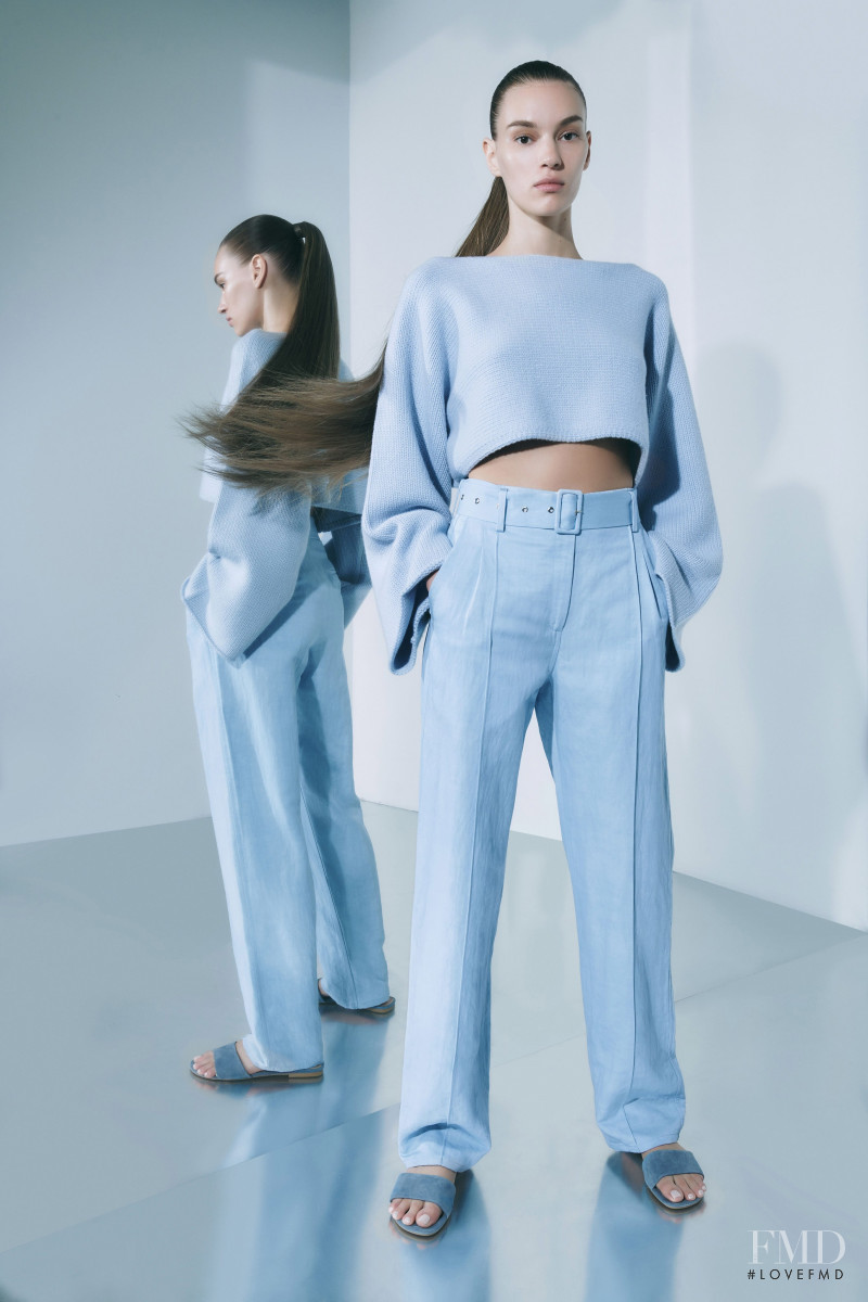 Natalia Sirotina featured in  the Sally LaPointe lookbook for Resort 2020