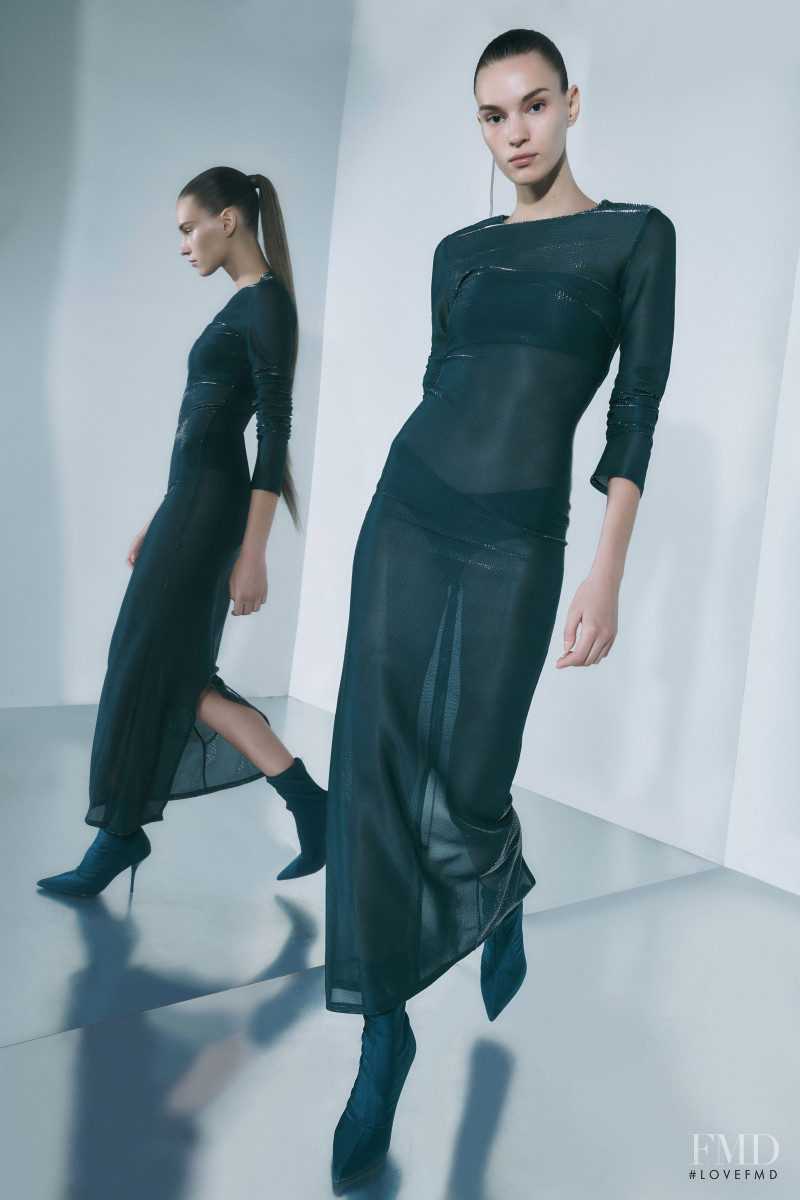 Natalia Sirotina featured in  the Sally LaPointe lookbook for Resort 2020