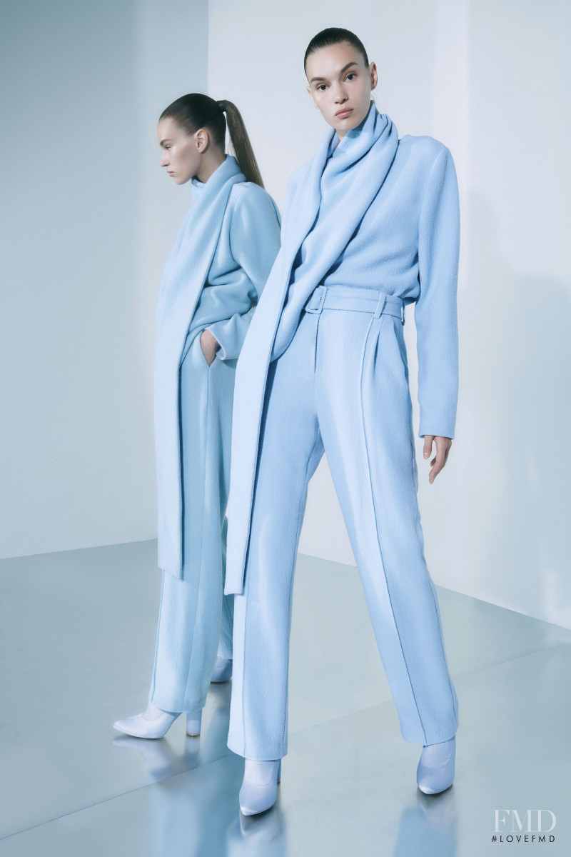 Natalia Sirotina featured in  the Sally LaPointe lookbook for Resort 2020