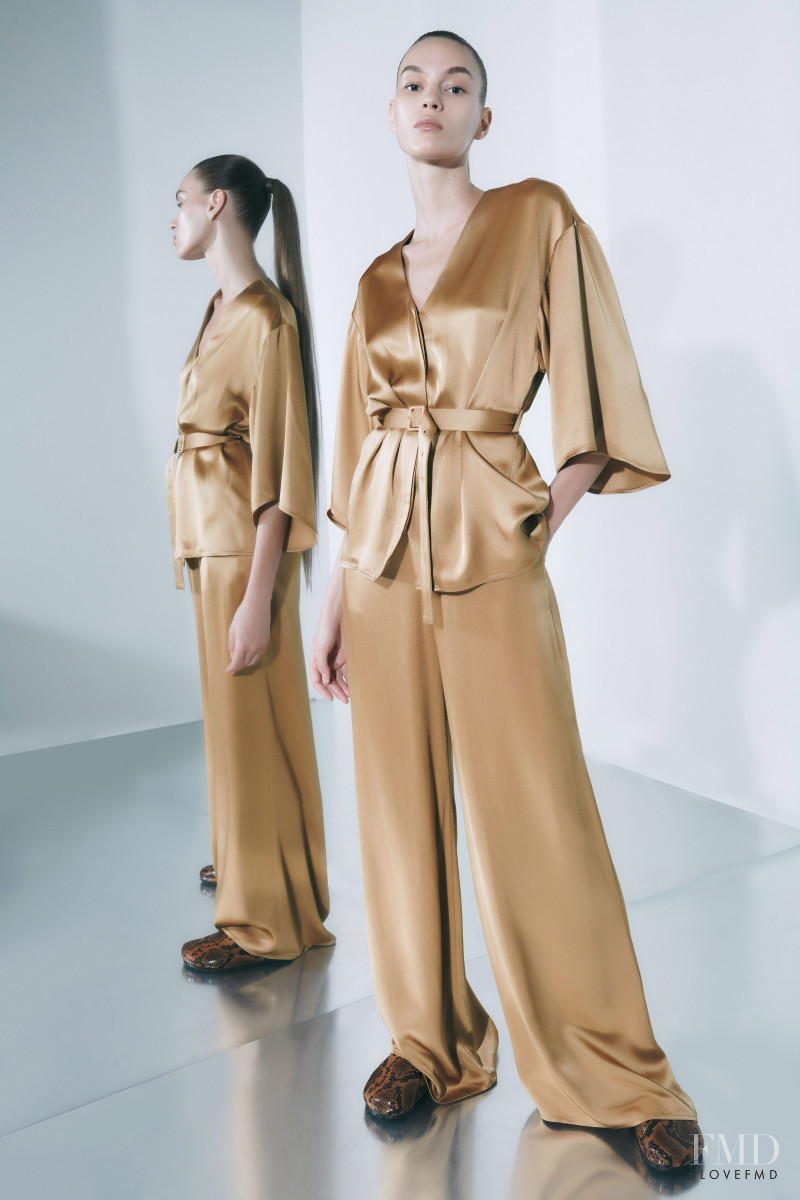 Natalia Sirotina featured in  the Sally LaPointe lookbook for Resort 2020