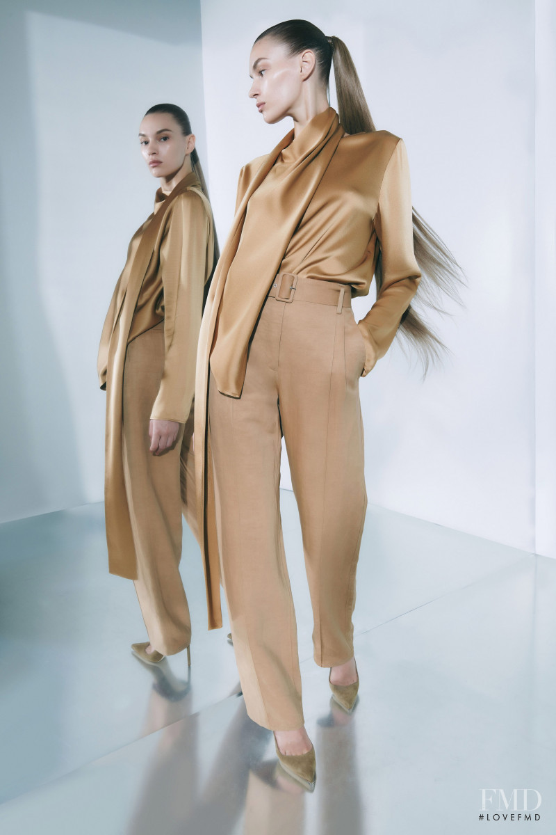 Natalia Sirotina featured in  the Sally LaPointe lookbook for Resort 2020