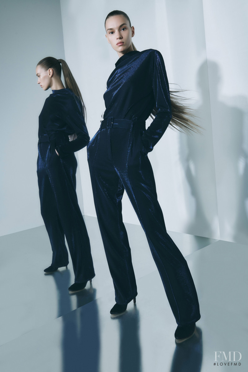 Natalia Sirotina featured in  the Sally LaPointe lookbook for Resort 2020